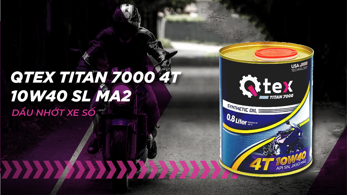 Nhớt Qtex Titan 7000 4T có nhiều ưu điểm nổi trội